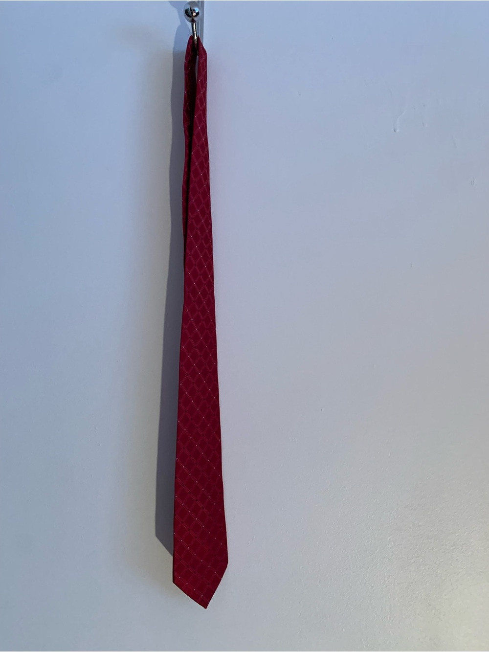 Nautica  , Men's Red Diamond-Pattern 100% silk tie